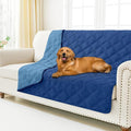 Smiry Waterproof Dog Bed Cover Blanket 52x82, Soft Reversible Pet Blanket, Washable Leakproof Cats Dogs Couch Cover for Sofa, Couch, Furniture, Navy/Blue