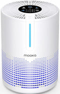 Air Purifiers for Bedroom Home 430 Sq.Ft, MOOKA H13 HEPA Filter Small Portable Air Purifier with USB Cable Fragrance Sponge for Smokers Pollen Pets Dust Odors, Desktop Air Cleaner for Car RV, M01