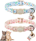 Unique Style Paws Easter Cat Collar,Easter Day Cat Collars,Blue Kitten Collar Breakaway Buckle,Adjustable Soft Cotton Puppy Collar,Ideal Gift for Boy Girl Cats