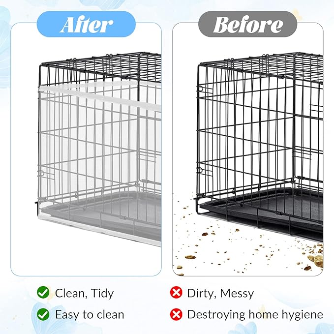 2 PCS Bird Cage Seed Catcher Airy Gauze Bird Cage Cover White Birds Cages Net Cover Guard Net Adjustable Stretchy Birds Cages Netting Universal Birdcage for Parrot Enclosures Round Square