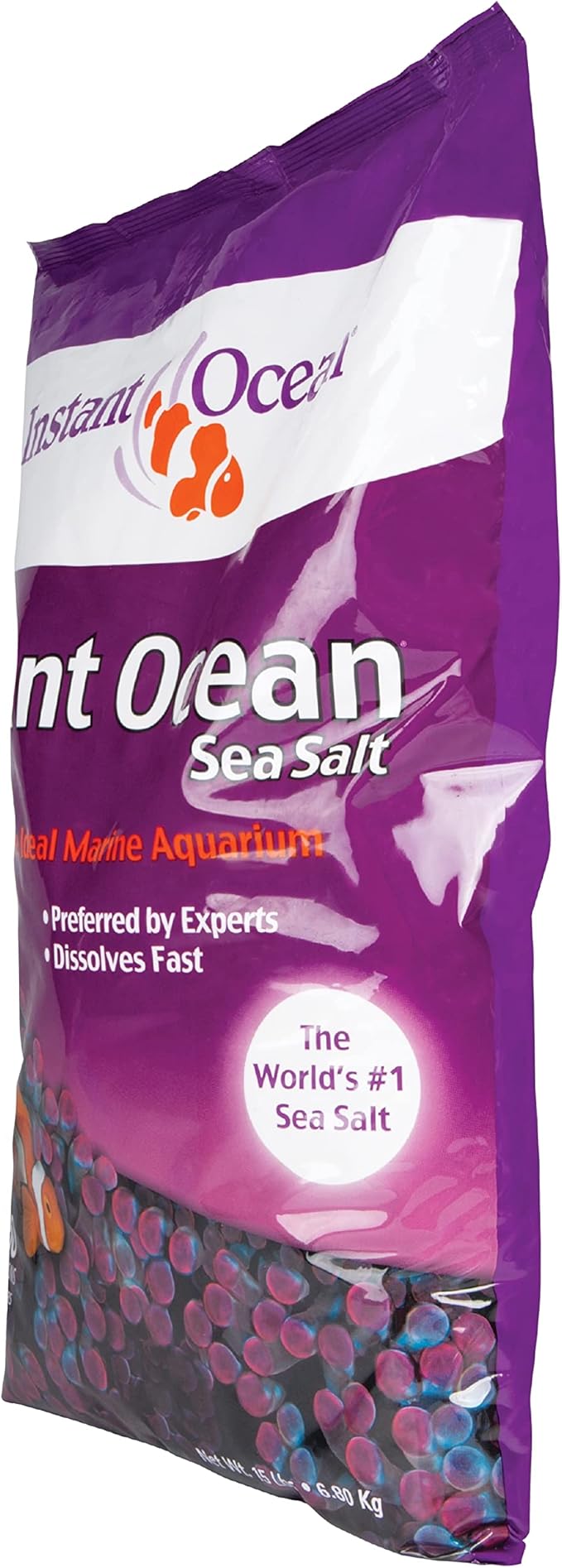 Instant Ocean Sea Salt 50 Gallons, For Marine Aquariums, Fast Dissolving