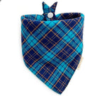 Dog Bandana(Midnight Lagoon Plaid L)