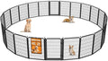 Dog Fence Outdoor Pens Outside,Portable Dog Play Pen 40" H 24 Panels Pet Playpen Exercise Pens for Puppys Small Medium Large Dogs RV Camping Yard Garden Indoor Wide Gate