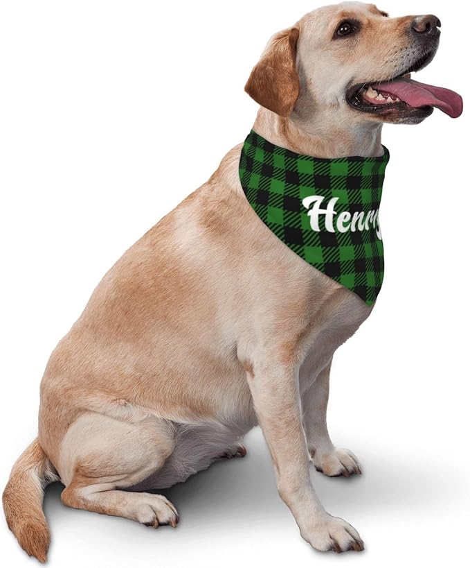 Custom Pet Scarf Personalized Dog Bandana with Name Personalized Add Your Text Bibs Triangle Head Scarfs Gift for Small Medium Large Dogs Cats Baby Puppy Pets Accessories