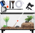 Fish Tank Cleaner Kit, Gravel Vacuum for Aquarium, Fish Tank Aquarium Vacuum Gravel Cleaner, Aquarium Siphon with Magnetic Fish Tank Glass Cleaner, Aquarium Cleaning Tools Water Changer