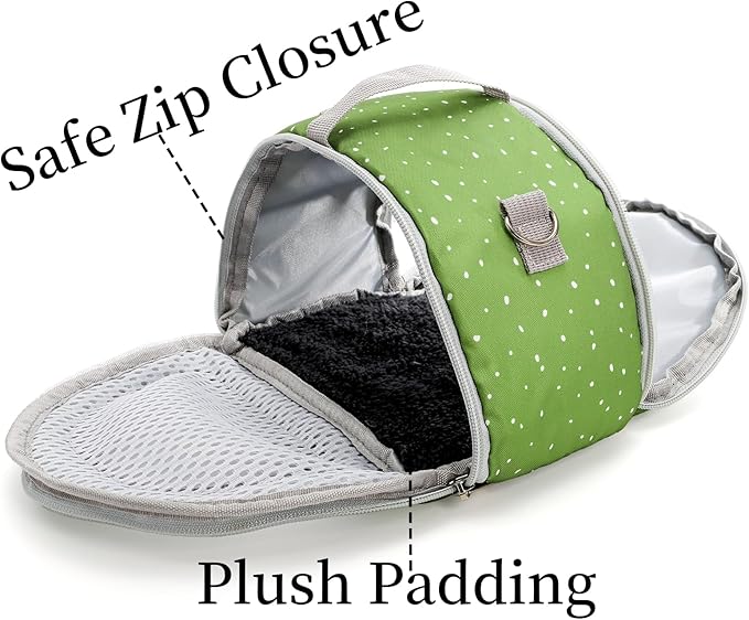 Coloch Hamster Carrier Bag, Small Pet Outgoing Travel Pouch Breathable Guinea Pig Carrying Bag with Handle& Strap for Sugar Glider, Hamster, Hedgehog, Guinea Pig, Small Animals