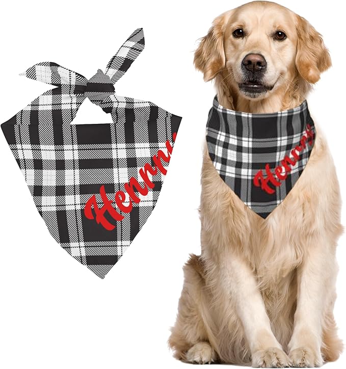 Custom Pet Scarf Personalized Dog Bandana with Name Personalized Add Your Text Bibs Triangle Head Scarfs Gift for Small Medium Large Dogs Cats Baby Puppy Pets Accessories