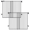 Babelio Baby Gate for Stairs, Kitchen & Doorways, No Bottom Bar| Easy Install| One-Handed Operation| Auto-Close| Hardware Mount Safety Dog Gate (Black - B17, 34" H, 26-43" W-Standard 2 Pcs)