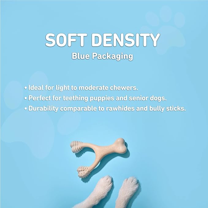 BetterBone - Soft Density - Ideal for Light to Moderate Chewers - All-Natural, Nylon-Free Dog Chew Toys - Non-Toxic, Promotes Dental Health, Splinter-Resistant, Sustainably Made
