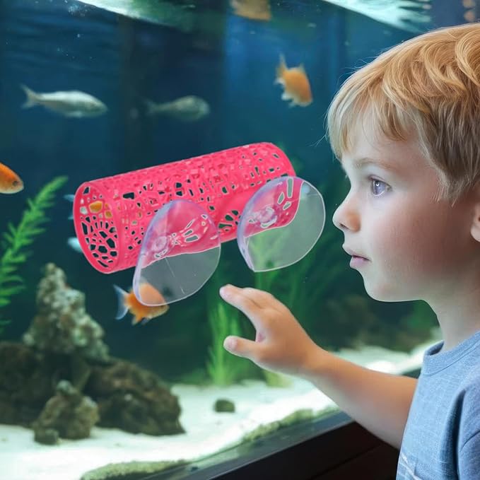 Rose Red Betta Fish Toys Hammock and Betta Tunnel, Safe Aquarium Decor for Small Fish & Shrimp, Bettas Tank Accessories with Suction Cups, Perfect Hideout and Play Area for Bettas