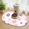 Large Pet Feeding Mat – 28''x17'' Absorbent Dog Mat for Food and Water, Easy Clean Cat Dog Water Bowl Mat, Non-Slip Pet Water Mat Protect Floor, Fit with Automatic Feeders and Double-Bowl