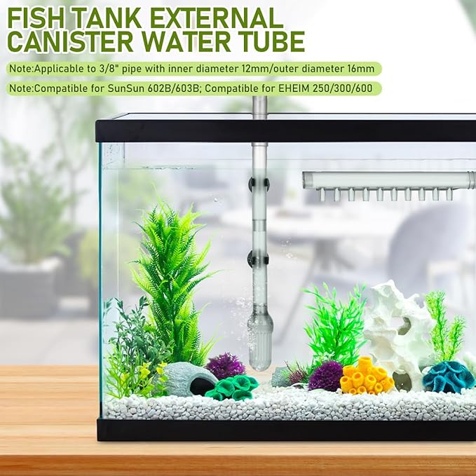 TOYANDONA 1 Set Replacement Aquarium Water Tubing for Fish Tank Accessories Durable Inflow Tube Easy to Install for Canister Filters Lightweight and Compact