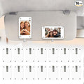 16 PCS Car Picture Holder, Car Visor Photo Clip, Acrylic Magnetic 3 Inch Car Photo Holder for Sun Visor Horizontal & Vertical Display, Personalized Car Decor Accessories for Family, Couple, Pet Photos