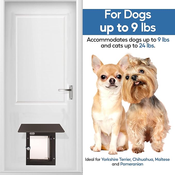 Plexidor Performance Pet Doors Universal Pet Door Awning - Door Canopy for Weather Protection, Spa, and Lawn Areas