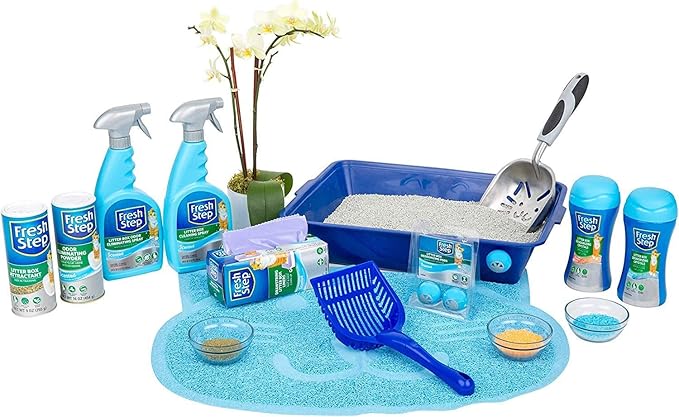 Fresh Step Cat Litter Crystals Deodorizer, Non Toxic Odor Neutralizing Crystals for Litter Boxes that Help Control Smells and Keep Home Areas Fresh, Fresh Scent, 15 Ounce