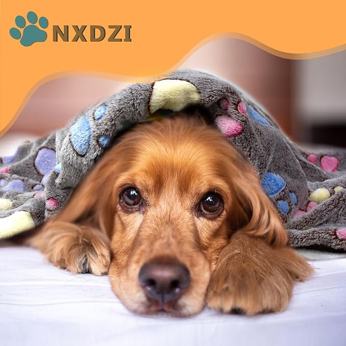 Dog Blankets Washable, 3 Pack Dog Blanket Washable 30" x 20", Fuzzy Soft Pet Mat Throw Cover for Kennel Crate Bed, Blankets for Dogs, Pet Blanket