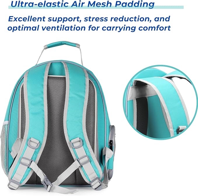 Lollimeow Cat Carrier Backpack, Expandable Bubble Pet Carrier for Cats and Small Dogs, Airline Approved Travel Backpack for Hiking, Walking & Outdoor Adventures - Supports up to 14 lbs