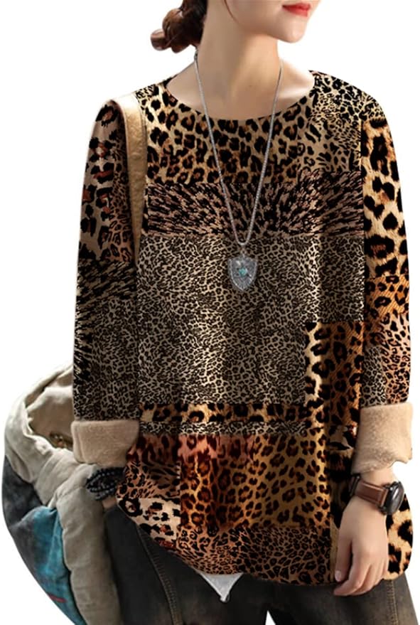 YESNO Women Christmas Sweater Graphic Printed Oversized Pullover Sweaters Casual Loose Knit Tops S01