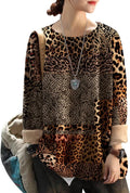 YESNO Women Christmas Sweater Graphic Printed Oversized Pullover Sweaters Casual Loose Knit Tops S01