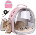 Portable Small Animal Backpack Travel Breathable Pet Carrier Bag Cages for Guinea Pig, Rabbit, Bearded Dragon, Squirrel, Tortoise, Bird, Lizard, Sugar Glider