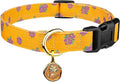 Cotton Handmade Dog Collar Cute and Distinctive Patterns Yellow Rose with Pendant for Girl Boy Dogs Collars L
