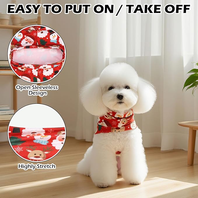 EXPAWLORER Cat Christmas Sweater - Sweaters for Cats Only Soft Warm Pet Clothes, Fall and Winter Xmas Coat Pullover Design, Fleece Sweatshirt Clothing Also for Puppy Small Dogs, Large