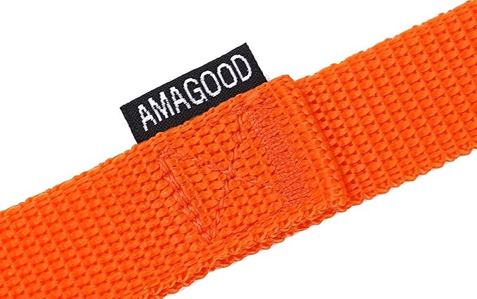 AMAGOOD Dog/Puppy Obedience Recall Training Agility Lead-15 ft 20 ft 30 ft 50 ft Long Leash-for Dog Training,Tie Out,Play,Safety,Camping (15Feet x 1Inch, Orange)