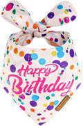 Luxury Double-Layer Dog Birthday Bandana – Handmade, Silk-Soft Polyester for All Dog Sizes | Birthday & Party Outfit | Gift-Ready Pet Accessory(Happy Birthday, Small)