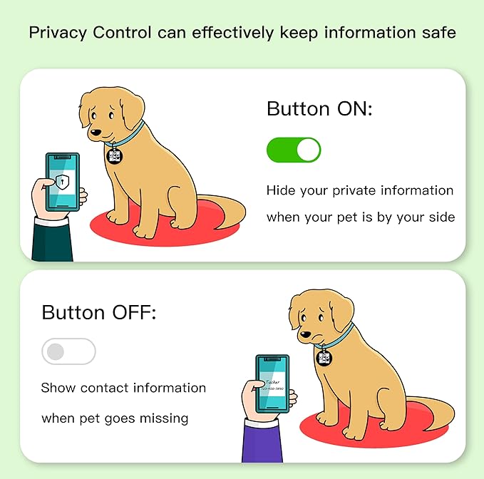 ESA Dog Tag, QR Code Dog Tag, Modifiable Free Pet Online Profile, Scannable QR Code, Scan QR Send Instant Location Alert Email, Silicone Lightweight ID Tag for Dog and Cat (Purple, Regular)