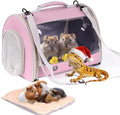 Lizard Travel Carrier Backpack,Guinea Pig Backpack Carrier,Space Capsule Clear Bubble Window Astronaut Reptile Carrier Backpack for Bearded Dragon,Hamster,Sugar Glider,Bunny