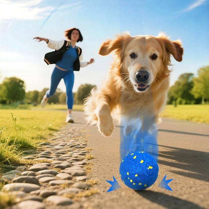Interactive Dog Toy Ball, Interactive Dog Toys for Large Medium Dogs - Smart Automatic Bouncing Ball - 3 Modes Moving Vibrating Rolling Jumping Balls to Keep Them Busy
