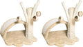 TRIXIE Tavira 15.4-in Cat Tree for Kittens, Sisal Cat Scratcher, Soft Plush-Cover Surfaces, 3 Dangling Cat Toys, Beige (Pack of 2)