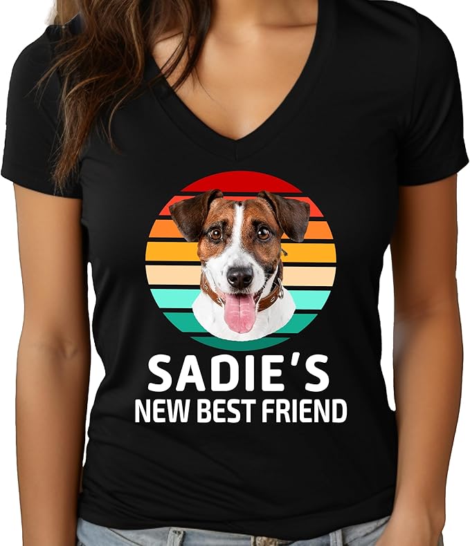 Custom Dog Mom Shirt for Women Pet Ears Sweatshirt with Name Unique Puppy Line Art Cute Dad Hoodie for DogDad Owner Lover