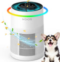 Air Purifiers for Home Large Room 1200ft², KOIOS H13 True HEPA Air Purifier for Bedroom with 7 Colorful Lights, Aromatherapy, Desktop Air Filter Cleaner for Smoke Dust Pollen Pets Dander Odor, AP2303