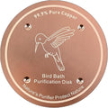1 Pcs Copper Disc for Bird Bath | 99.99% Pure Copper Plate & Birdbath Disk | 0.6mm Thick Reinforced Design | Maintains Clean Water Naturally | Fits All Birdbath Bowls Year-Round (Bird Style 4)