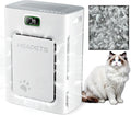 Pet Air Purifier for Home Large Room 2500 sq ft, H13 HEPA Washable Double-Sided Filter,Air Cleaner for Pet Hair Dander Odor Allergies Pollutant Smoke Dust,PM2.5 Air Quality Monitor,Auto Mode,P358 Grey