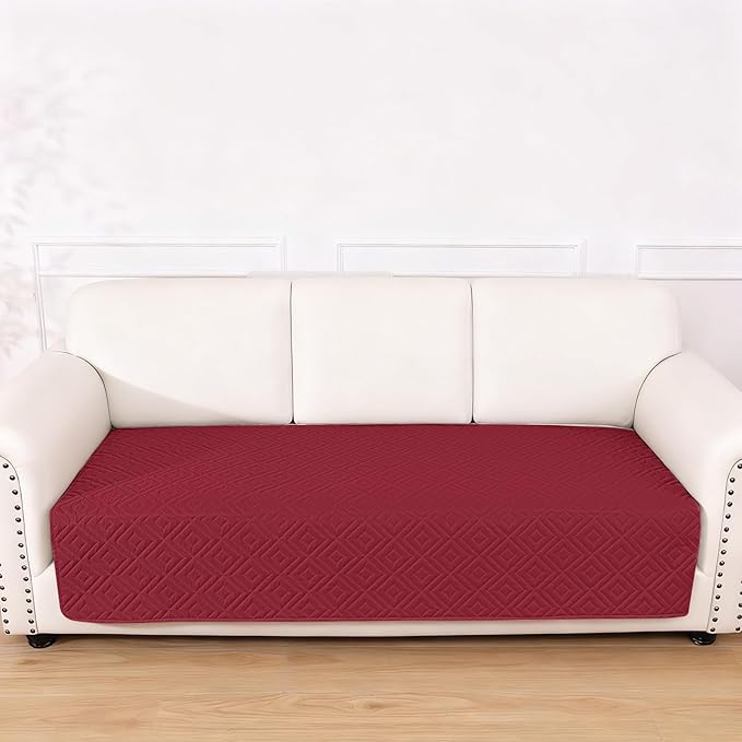 hyha Waterproof Dog Blanket, Soft Dog Bed Cover Pet Blankets, Waterproof Sofa Couch Cover for Dogs Washable, Reversible Pet Couch Covers for Sofa Furniture (40x70 Inch, Wine Red/Beige)