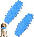 2 Pack Dog Toys for Aggressive Chewers, Tough Puppy Chew Toys Teething Bone for Puppies, Soft Foaming Rubber Interactive Toys for Small Medium Breed (Blue)