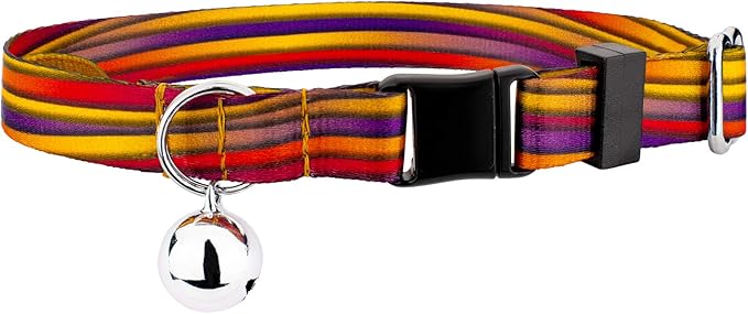 Country Brook Petz - Mellow Waves Cat Collar Limited Edition - Groovy Collection Featuring Far Out Designs