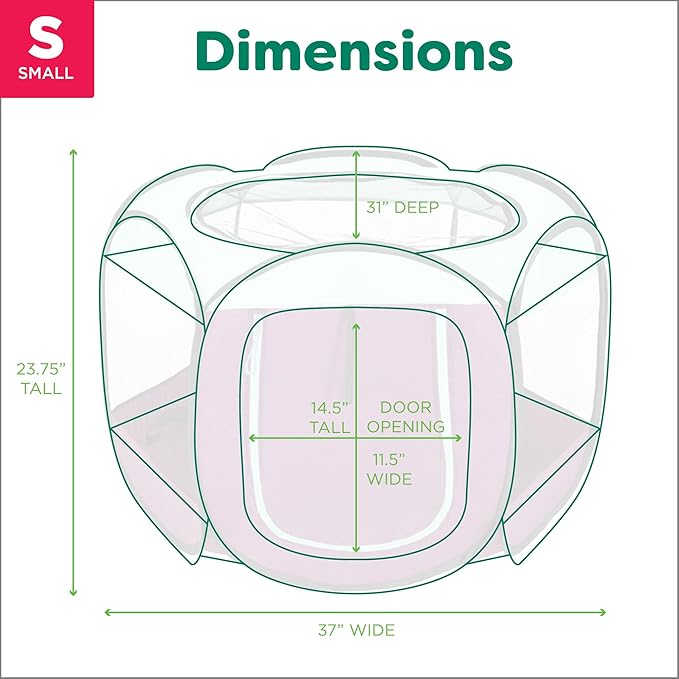 Furhaven Portable Dog Playpen Cat Tent, Pet Playground,Kennel Foldable Indoor Outdoor Zippered Puppy Crate - Purple, Small