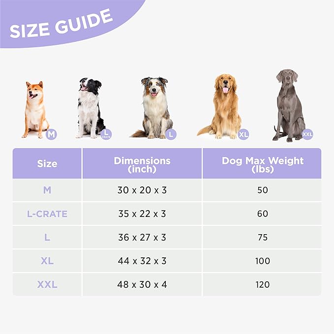 LE SURE Outdoor Waterproof Dog Bed for Extra Large Dogs, XXL Orthopedic Egg Crate Foam Pet Bed with Oxford Fabric Surface and Removable Washable Cover, Pet Mat 48''x30'', Green
