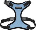 Voyager Step-in Pet Harness - All Weather Mesh, Adjustable Step in Harness for Cats and Dogs by Best Pet Supplies - Baby Blue/Black Trim, L