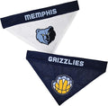 Pets First NBA Dog Bandana - Memphis Grizzlies Reversible Pet Bandana. 2 Sided Home & Away Sports Bandana with a PREMIUM Embroidery TEAM Logo, Small/Medium