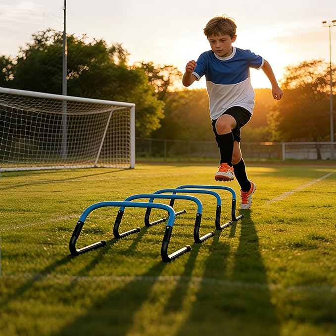 Agility Ladder, Soccer Football Training Equipment Set - 20ft Speed Ladder, 4 Hurdles,Parachute, 12 Cones & Jump Rope | Agility & Speed Training for Kids Youth Adults,Basketball & Football Accessories