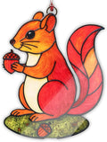 Squirrel Ornament, Squirrel Ornaments for Christmas Tree, Christmas Ornaments 2025, Woodland Creature Holiday Decor, Animal Ornament for Tree, Suncatcher Hanging Decoration, Unique Gifts for Women
