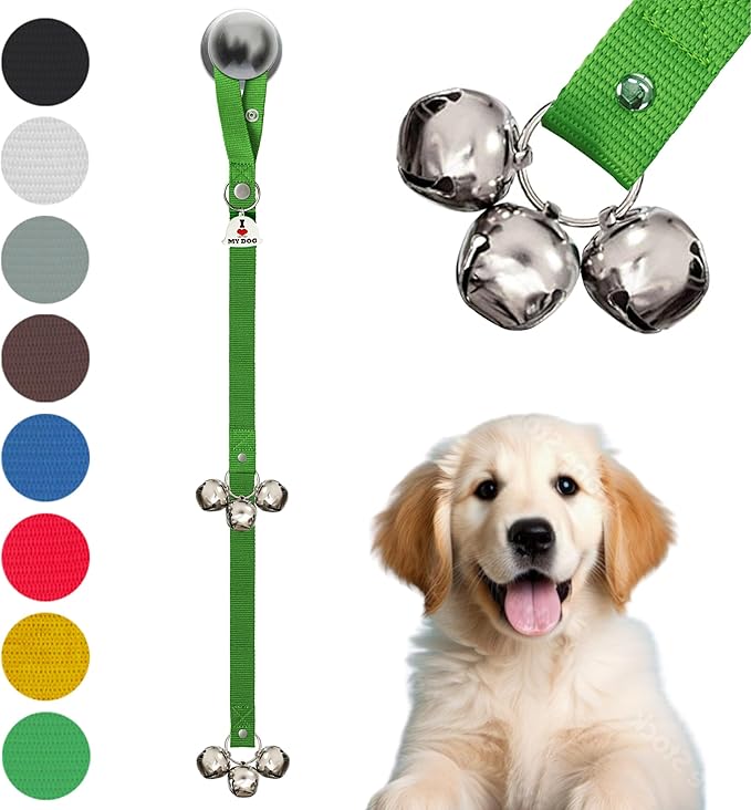 Caldwell's Pet Supply Co. Dog Potty Bells, Dog Door Bell, Bells to Go Outside, Potty Training Bell, Dogs Doorbell, Dogs Potty Doorbell, Ring to Go Pee, All Breed Puppy Training Tool