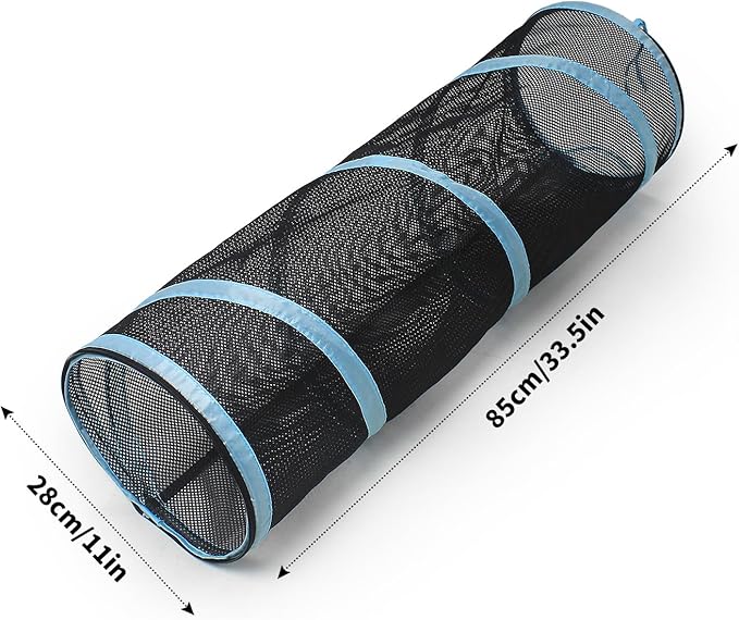 INTURN Cat Furniture Tent for Indoor and Outdoor Playpen Portable Cat Tunnels, Outdoor Kennel (2 Tunnels)