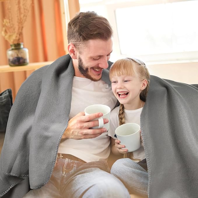 Fleece Throw Blankets Bulk Fleece Blankets Solid Wholesale Lightweight Warm Soft for Pet Bed Sofa Couch Office Wedding Gifts Travel Seasons Assorted #13 50x60 Inches Pack of 6