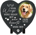 Personalized Dog Memorial Stone with Photo and Name Custom Pet Remembrance Plaque Sympathy Keepsake for Loss of Dog Outdoor Grave Garden Memorial Decor