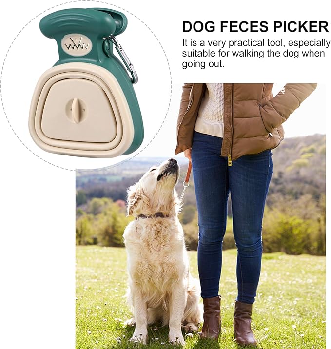 Portable Foldable Dog Poop Picker Outdoor PET Waste Collection Tool Ergonomic Grip Lightweight and Sturdy Design for Easy Cleanup